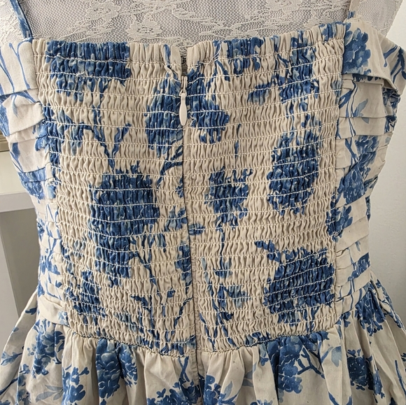 Abercrombie & Fitch Poplin Floral Dress With Pockets XL - Picture 4 of 5